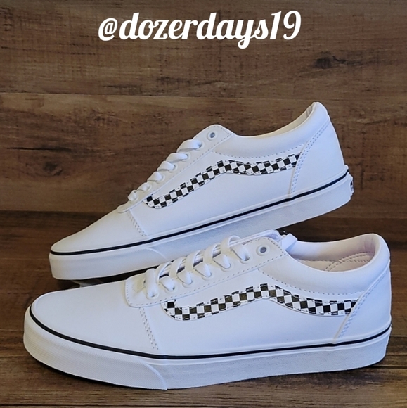 vans ward men's checkered skate shoes